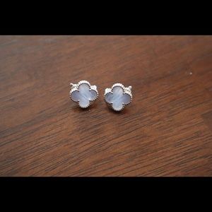 Van cleef & arpels vintage chalcedony earrings